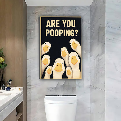 Funny Duck Art - Canvas Wall Art - Abstract Funny Living Room Decor| Liberty Signs #SZ186