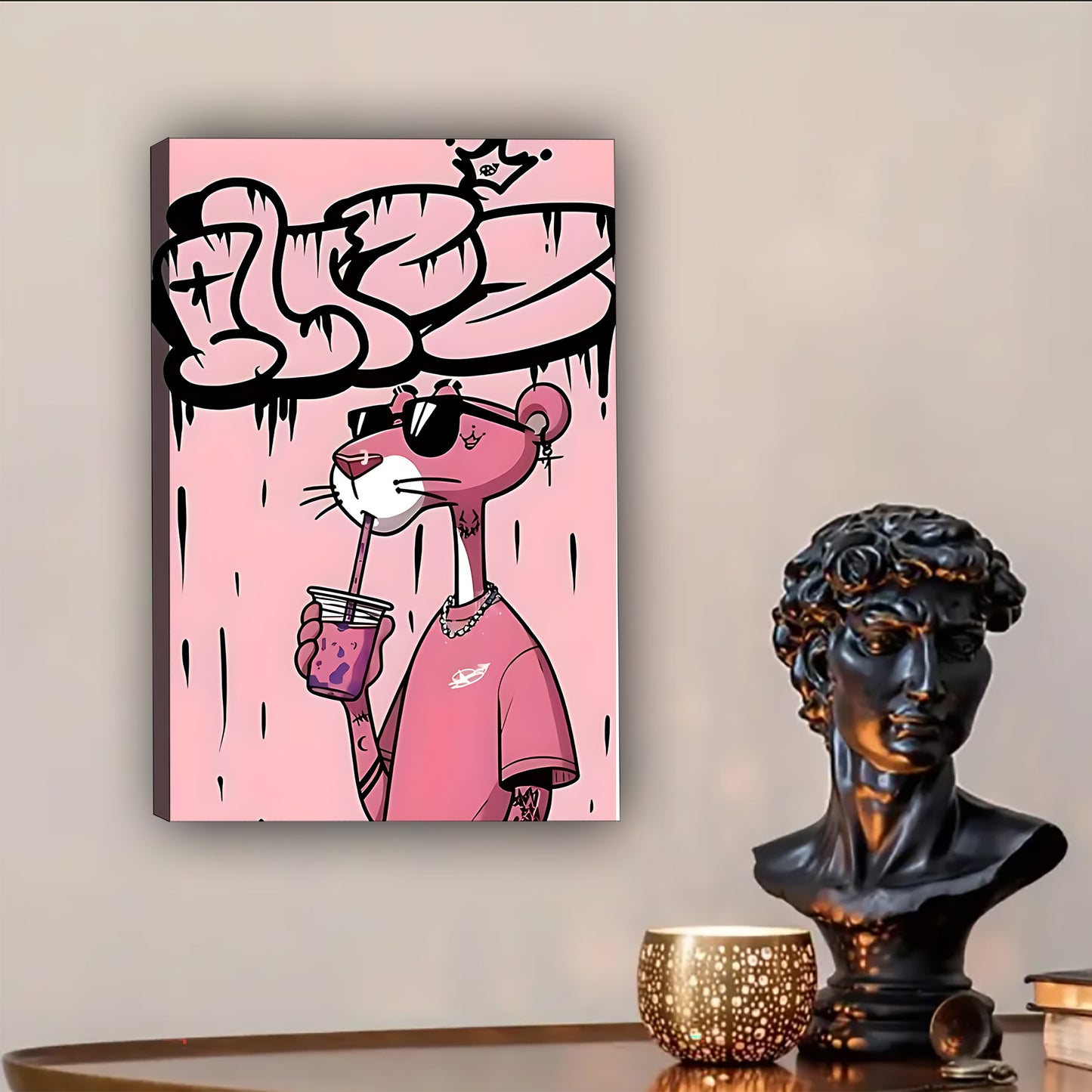 Neutral Abstract Framed Wall Art – Minimalist Line Art for Office or Studio | Liberty Signs #SZ235