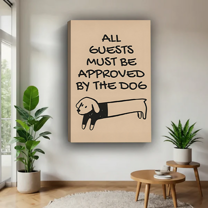 Funny Dachshund Dog Lover Wall Art Print l2954