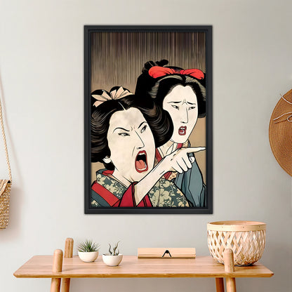 Ukiyo-e Style Funny Meme Art Print |Liberty Signs #L375