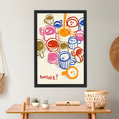 Colorful Smiley Face Doodle Art Print - Playful Pop Art Wall Decor|Liberty Signs #L437