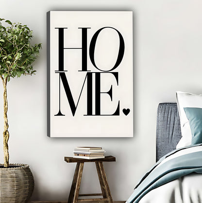 Minimalist "HOME" Typography Wall Art Print|Liberty Signs #L554