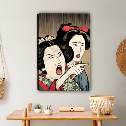 Ukiyo-e Style Funny Meme Art Print |Liberty Signs #L375