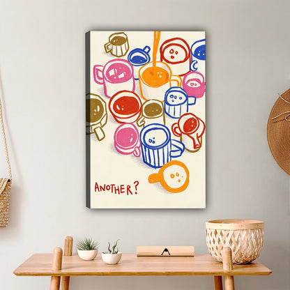 Colorful Smiley Face Doodle Art Print - Playful Pop Art Wall Decor|Liberty Signs #L437