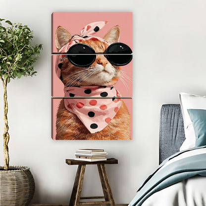 Cool Cat with Bandana & Sunglasses Art Print|Liberty Signs #L801