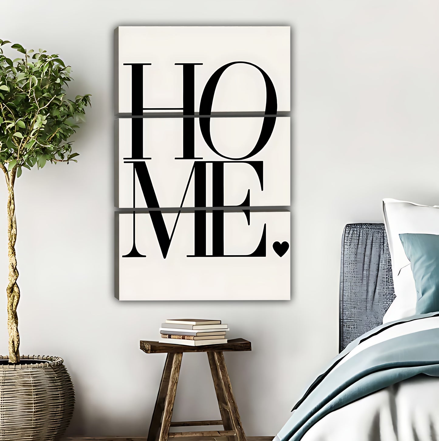 Minimalist "HOME" Typography Wall Art Print|Liberty Signs #L554