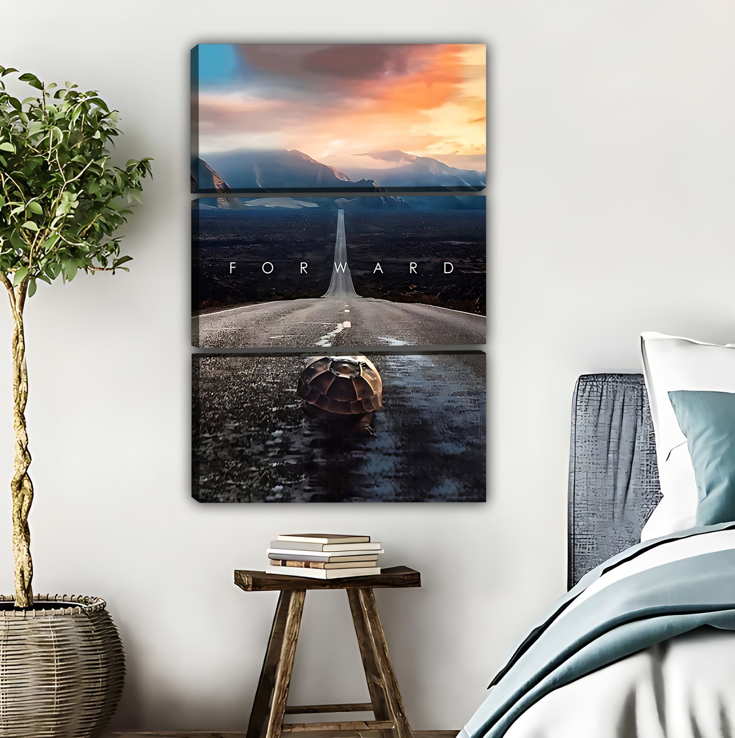Solitude Journey Cat on Mountain Path Wall Art|Liberty Signs #L402
