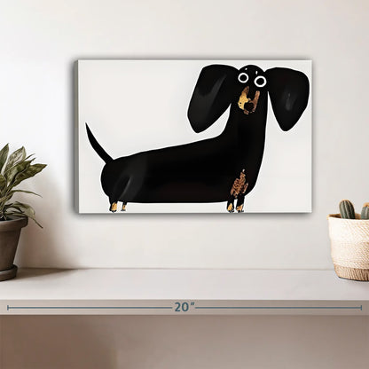 Funny Puppy Art -  Canvas Wall Art - Abstract Funny Living Room Decor| Liberty Signs #HZ3100