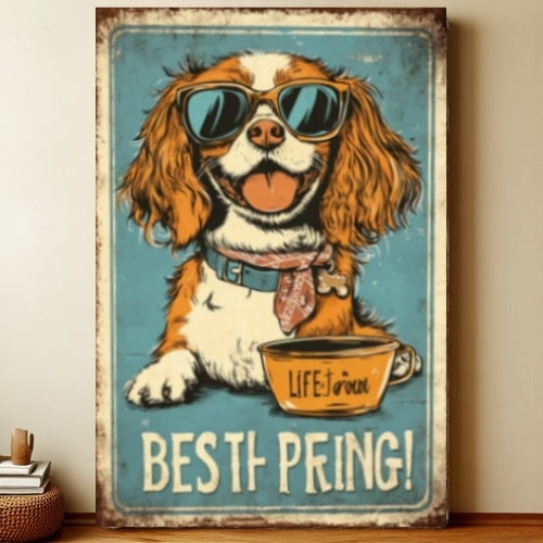 8x12 Funny Dog Metal Sign – Vintage Tin Wall Art for Pet Lovers & Homes | Liberty Signs #10089