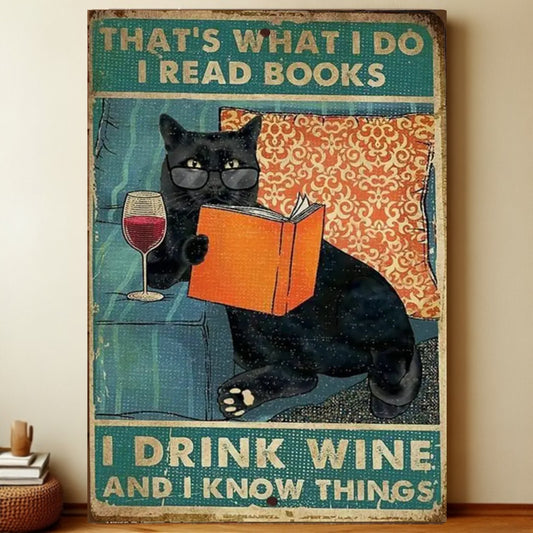 8x12 Cute Cat Metal Sign – Retro Tin Wall Art for Cat Lovers & Kitchens | Liberty Signs #2045