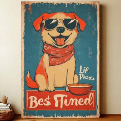 8x12 Funny Dog Metal Sign – Vintage Tin Wall Art for Pet Lovers & Homes | Liberty Signs #1011