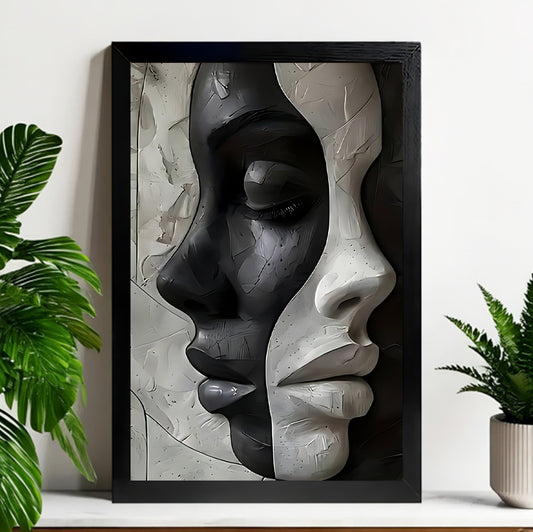 12x18 Neutral Abstract Framed Wall Art – Minimalist Line Art for Office or Studio | Liberty Signs#M3104
