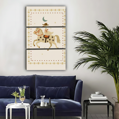 Cowboy Unicorn Wall Art - Whimsical Kids Room Decor|Liberty Signs #L369