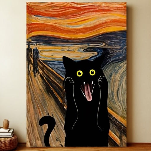 8x12 Cute Cat Metal Sign – Retro Tin Wall Art for Cat Lovers & Kitchens | Liberty Signs #2328