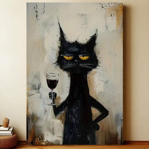 8x12 Cute Cat Metal Sign – Retro Tin Wall Art for Cat Lovers & Kitchens | Liberty Signs #2332