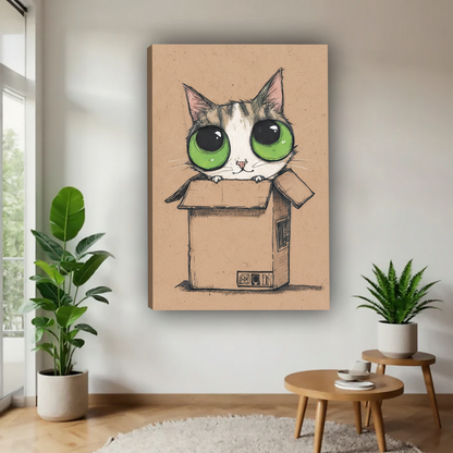 图2-纸箱猫咪-自然侧边