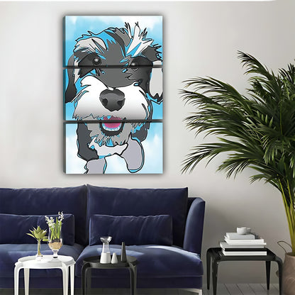 Schnauzer Dog Wall Art - Modern Pop Art Canvas Print| Liberty Signs #L304