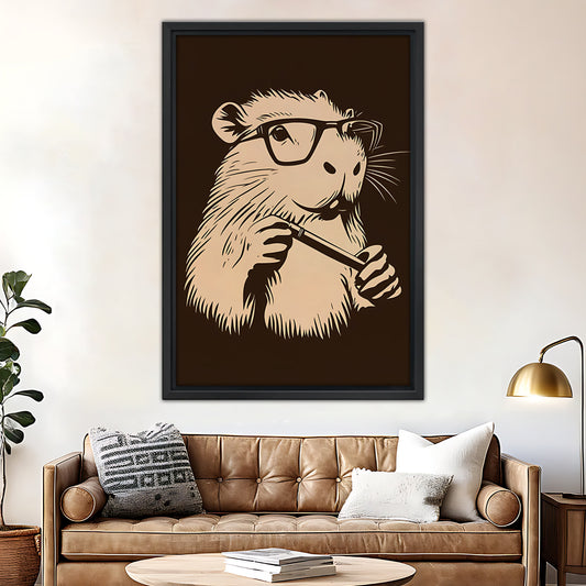 Funny Puppy Art - Canvas Wall Art - Abstract Funny Living Room Decor| Liberty Signs #SZ021