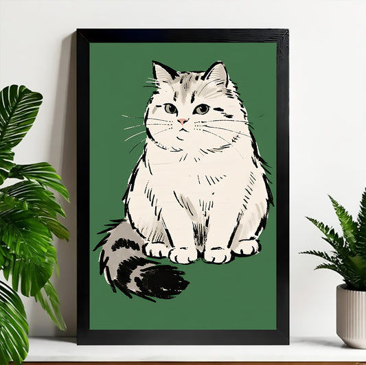 Neutral Abstract Framed Wall Art – Minimalist Line Art for Office or Studio | Liberty Signs#M3468