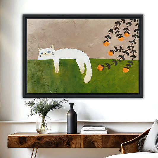 Funny Cat Art - Canvas Wall Art - Abstract Funny Living Room Decor| Liberty Signs #HZ036