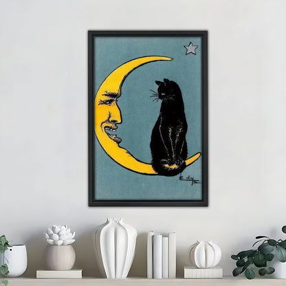 Funny Cat Art - Canvas Wall Art - Abstract Funny Living Room Decor| Liberty Signs #SZ327