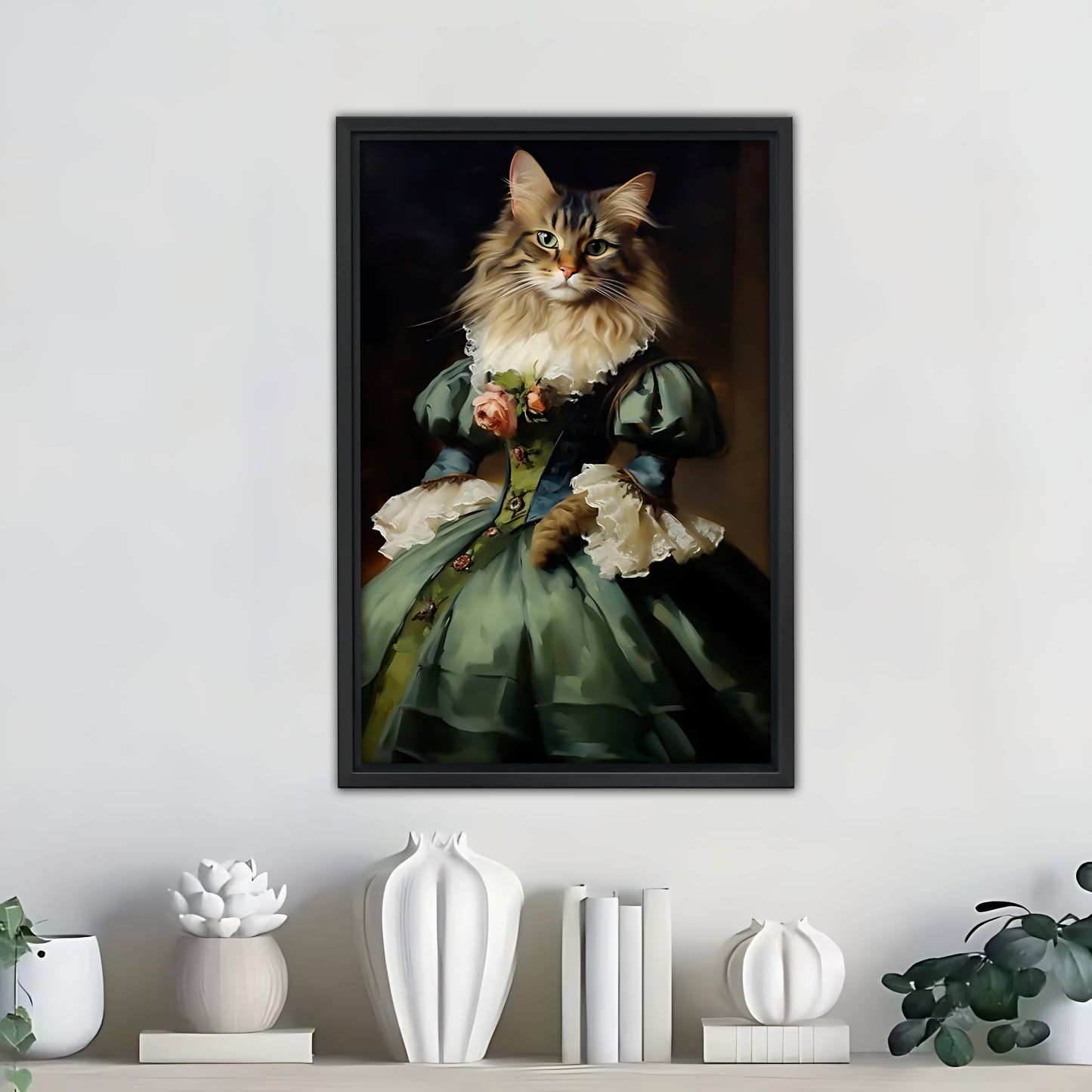 Funny Cat Art - Canvas Wall Art - Abstract Funny Living Room Decor| Liberty Signs #SZ299