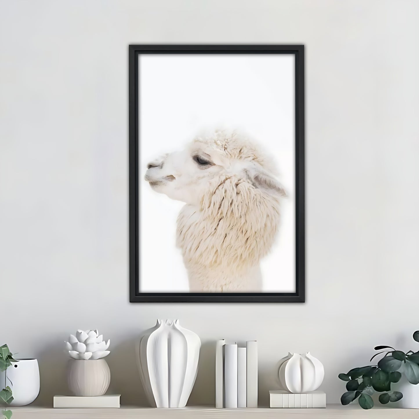 Neutral Abstract Framed Wall Art – Minimalist Line Art for Office or Studio | Liberty Signs #SZ291