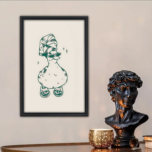 Neutral Abstract Framed Wall Art – Minimalist Line Art for Office or Studio | Liberty Signs#SZ177