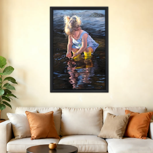 Neutral Abstract Framed Wall Art - Minimalist Line Art for Office or Studio Liberty Signs#SZ071