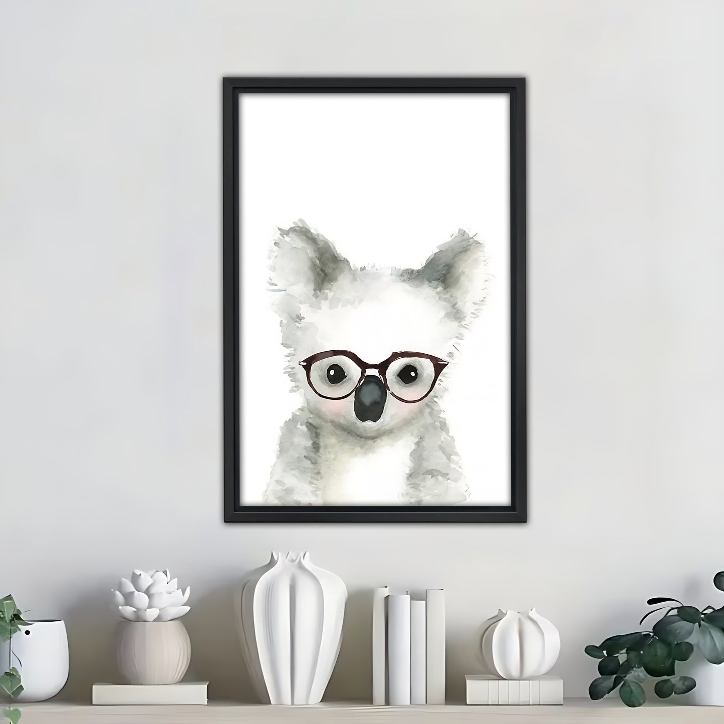 Neutral Abstract Framed Wall Art – Minimalist Line Art for Office or Studio | Liberty Signs #SZ294