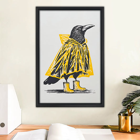 Funny Bird Art - Canvas Wall Art - Abstract Funny Living Room Decor| Liberty Signs #SZ114