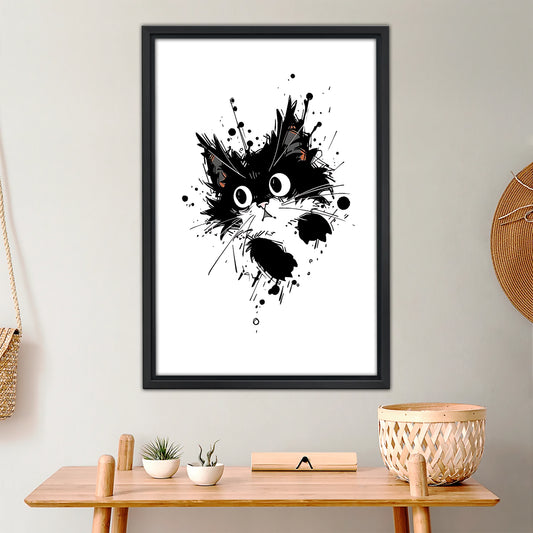 Neutral Abstract Framed Wall Art – Minimalist Line Art for Office or Studio | Liberty Signs#M3344