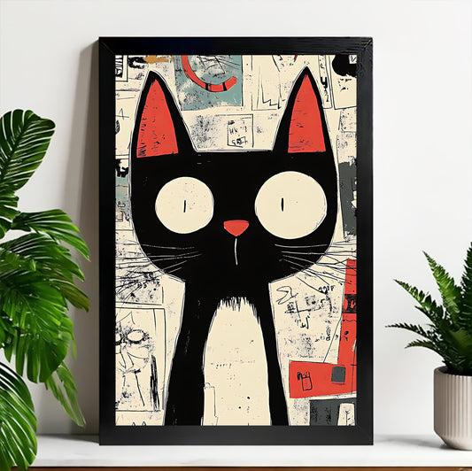 Neutral Abstract Framed Wall Art – Minimalist Line Art for Office or Studio | Liberty Signs#M3449