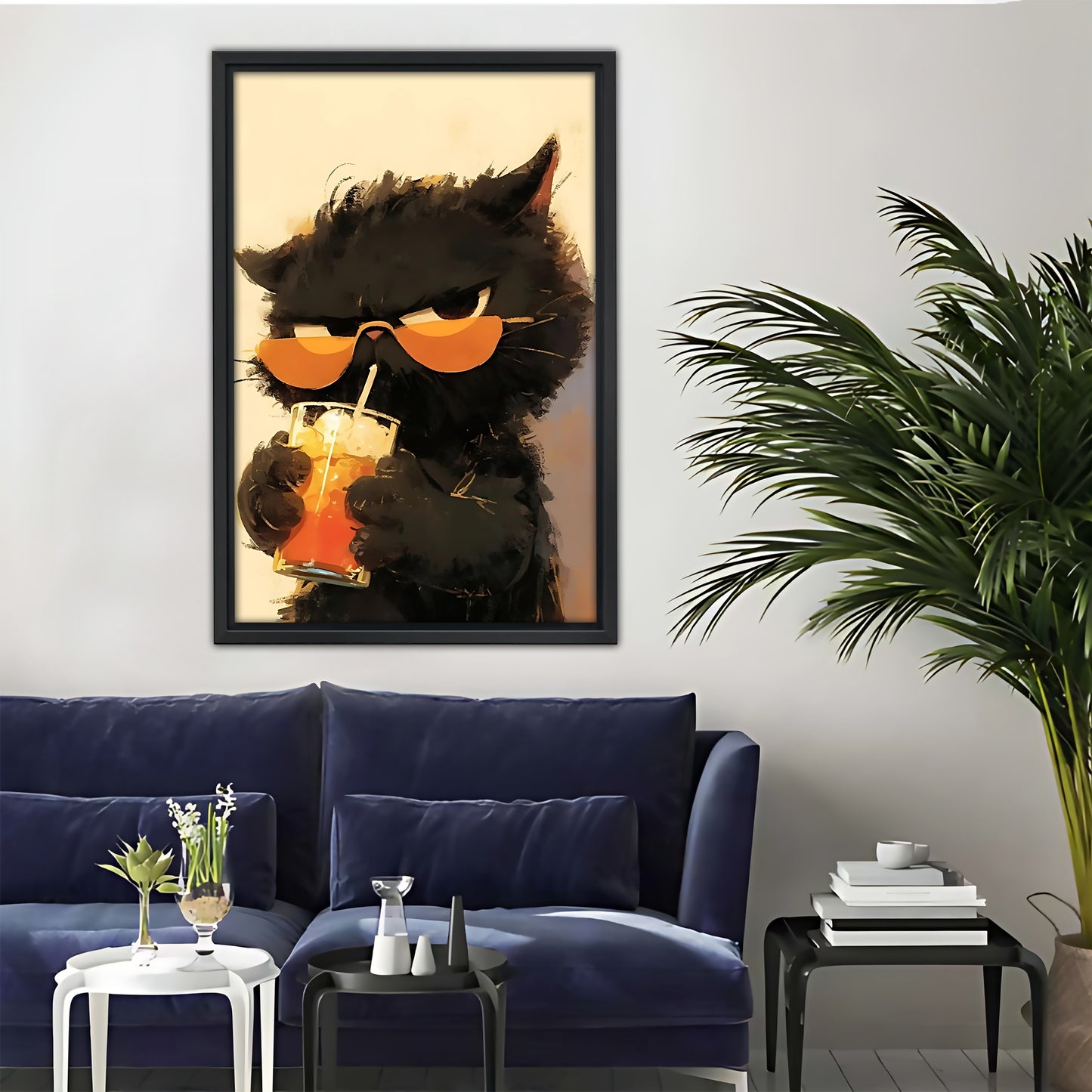 Neutral Abstract Framed Wall Art – Minimalist Line Art for Office or Studio | Liberty Signs#M3421