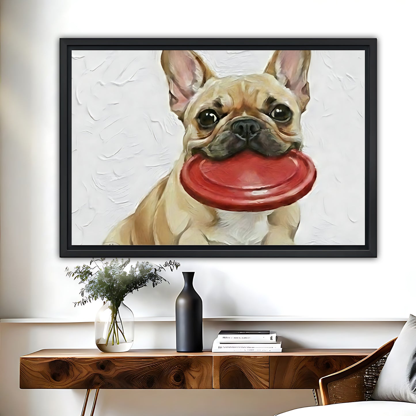 Funny Dog Art - Canvas Wall Art - Abstract Funny Living Room Decor| Liberty Signs #HZ096