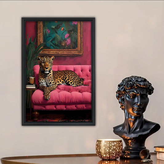 Funny Cat Art - Canvas Wall Art - Abstract Funny Living Room Decor| Liberty Signs #SZ102