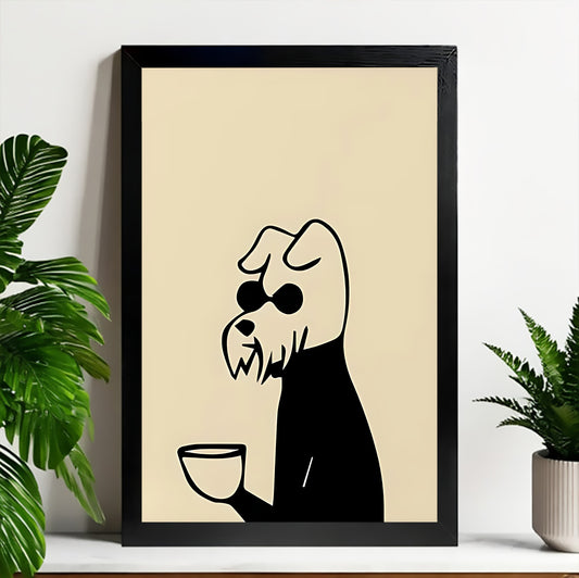 Neutral Abstract Framed Wall Art – Minimalist Line Art for Office or Studio | Liberty Signs#M3533