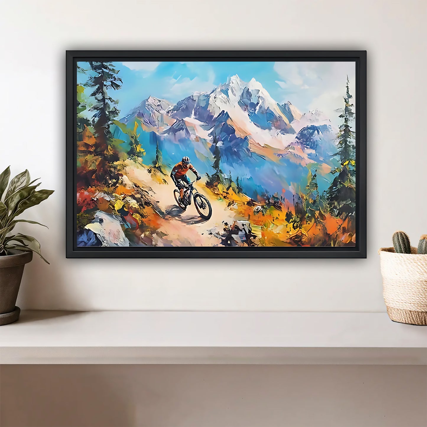 Neutral Abstract Framed Wall Art - Minimalist Line Art for Office or Studio Liberty Signs#HZ032