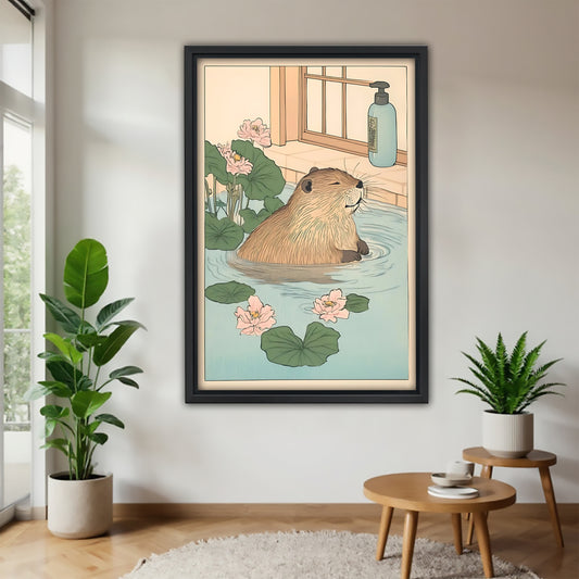 Neutral Abstract Framed Wall Art – Minimalist Line Art for Office or Studio | Liberty Signs #SZ211