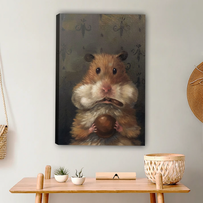 图2 巴洛克仓鼠油画无框场景