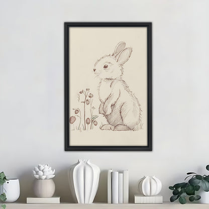 Neutral Abstract Framed Wall Art – Minimalist Line Art for Office or Studio | Liberty Signs #SZ298