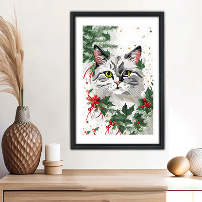 Funny Cat Art - Canvas Wall Art - Abstract Funny Living Room Decor| Liberty Signs #SZ139