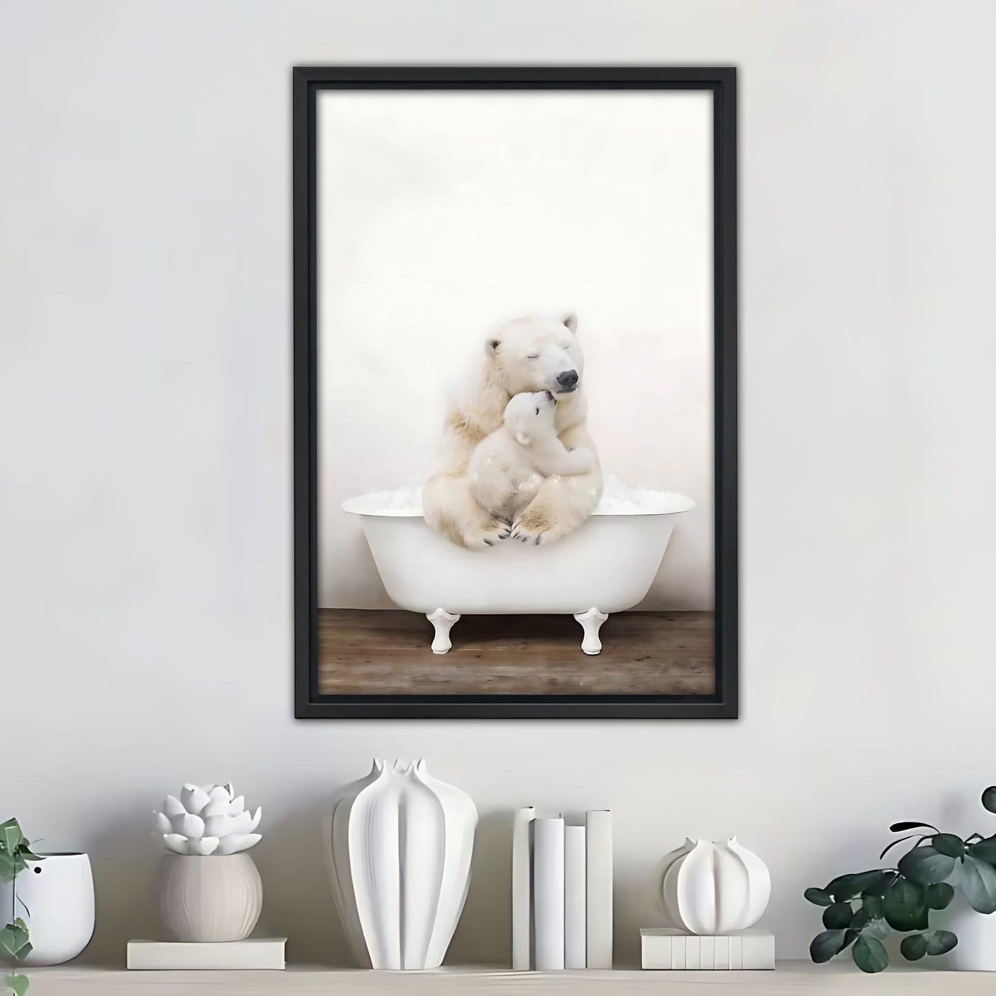 Neutral Abstract Framed Wall Art – Minimalist Line Art for Office or Studio | Liberty Signs #SZ270