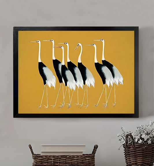 12x18 Neutral Abstract Framed Wall Art – Minimalist Line Art for Office or Studio | Liberty Signs #M3139