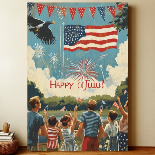 8x12 Patriotic USA Metal Sign – Vintage Wall Art with Flag & Freedom | Liberty Signs #6003