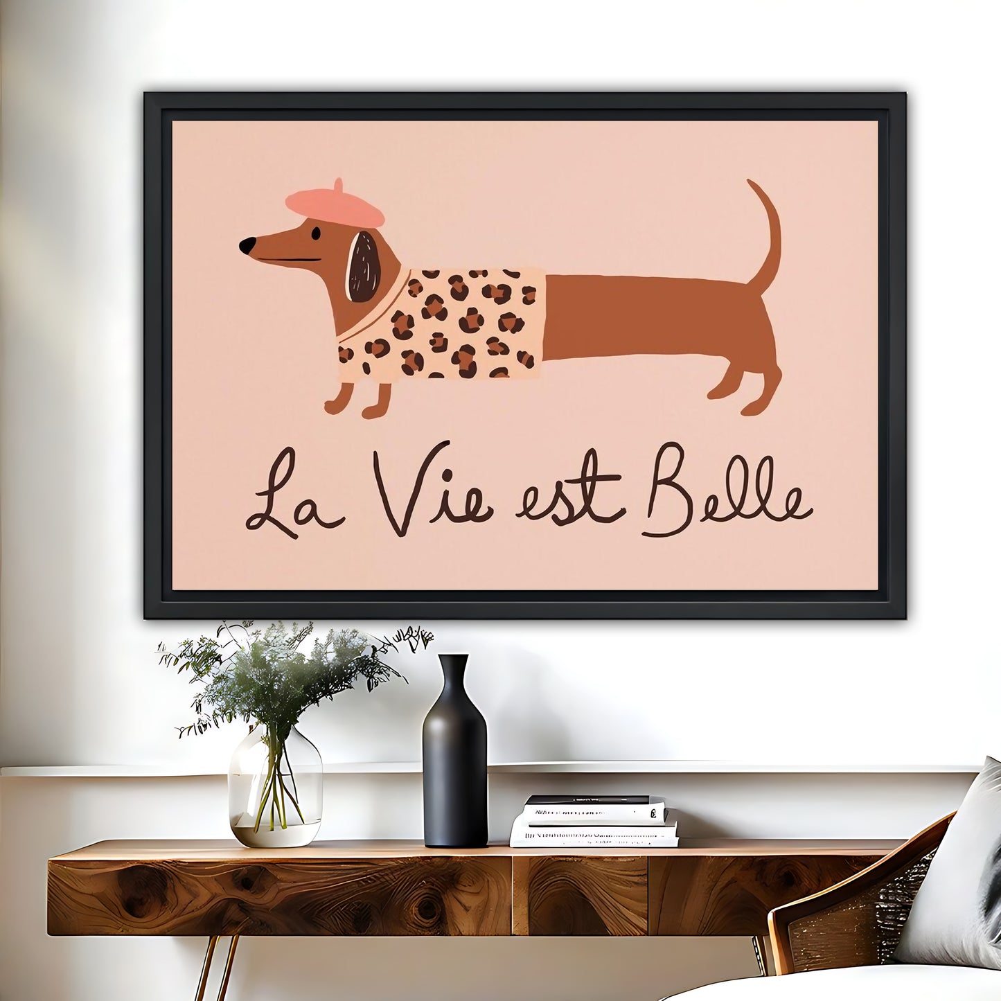 Funny Dog Art - Canvas Wall Art - Abstract Funny Living Room Decor| Liberty Signs #HZ106