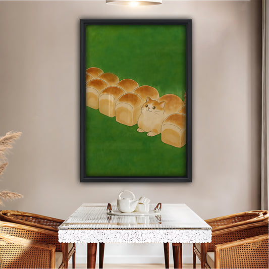 Funny Cat Art - Canvas Wall Art - Abstract Funny Living Room Decor| Liberty Signs #SZ187