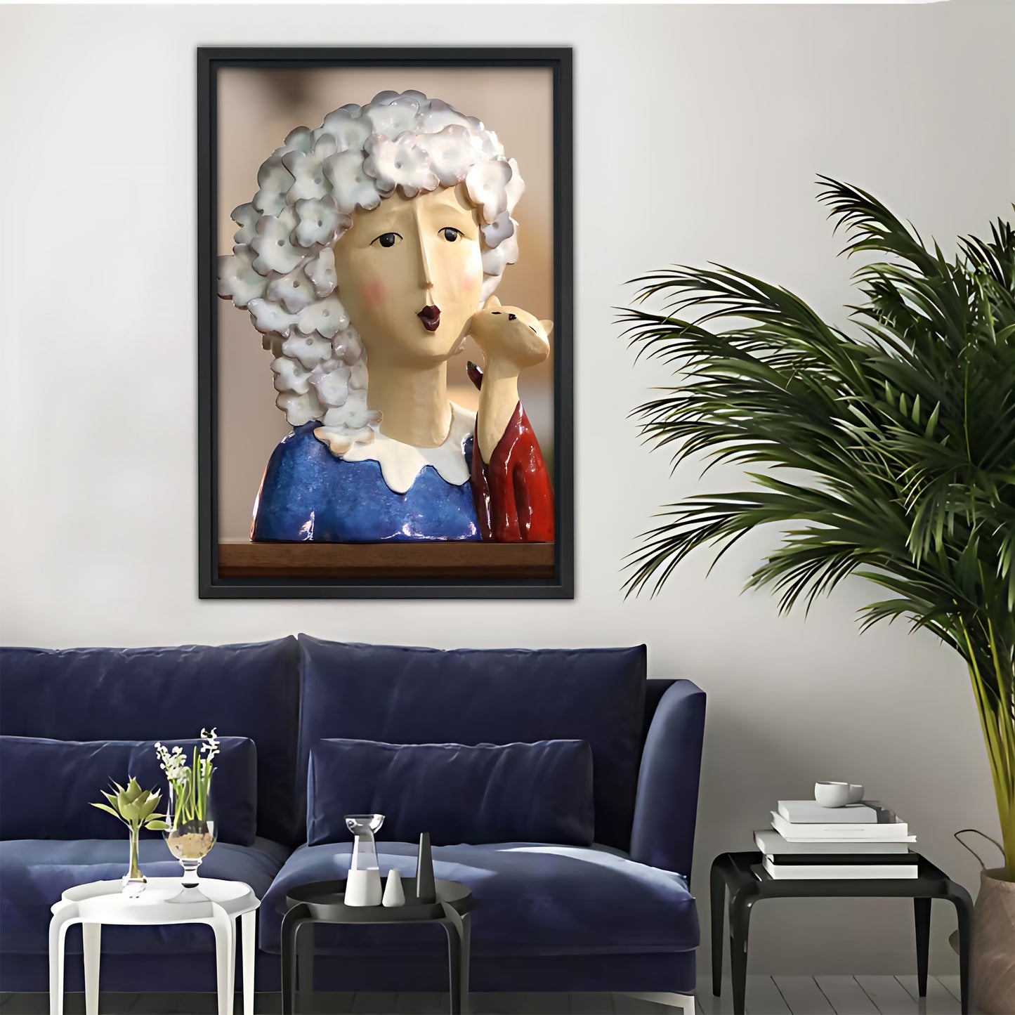 Neutral Abstract Framed Wall Art - Minimalist Line Art for Office or Studio Liberty Signs#SZ055