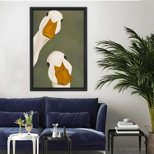 Funny Duck Art - Canvas Wall Art - Abstract Funny Living Room Decor| Liberty Signs #SZ051