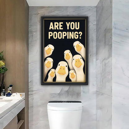 Funny Duck Art - Canvas Wall Art - Abstract Funny Living Room Decor| Liberty Signs #SZ186